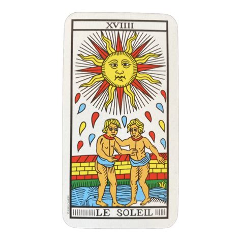 Significado para El Sol, carta de Tarot de Marsella